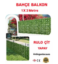 Bahçe Çiti Balkon Rulo Plex Sarmaşık Çit 1x3 Metre