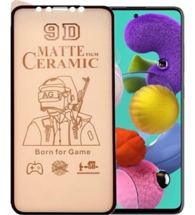 Samsung Uyumlu Galaxy A51 Ekran Koruyucu 9D Mat Seramik Nano Tam Kaplaya