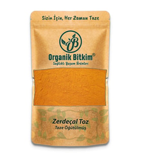 Organik Bitkim Zerdeçal Toz (Öğütülmüş) 150 gr