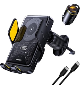 Aohi Superauto 45W Araç İçi Şarjı, 15W Şarj Aleti Handsfree Telefon Tutucu (Çok Renkli)