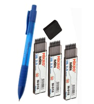 2.0 Mm Kalın Uçlu Versatil Kalem Faber Castell 1 Adet ve 2.0 Mm Kalın Uç Siyah 3 Adet Kalın Uçlu Mekanik Kalem
