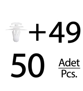 Renault için Çevre Bant Klipsi- 50 Adet