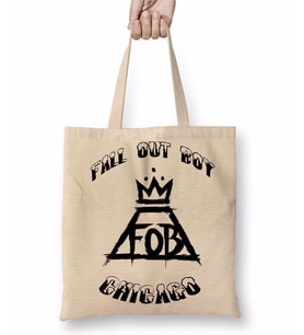Fall Out Boy Bez Çanta Uzun Saplı