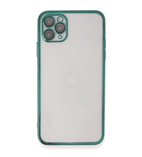 Apple iPhone 11 Pro Kılıf Razer Lensli Silikon - Yeşil