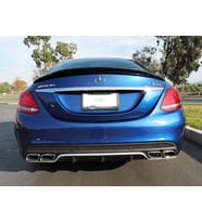 MERCEDES C SERİSİ W205 COUPE C63 UYUMLU AMG DİFÜZÖR+EGZOZ UÇLARI