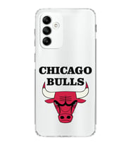 Samsung Galaxy A04s Uyumlu Kamera korumalı Kapak Chicago Bulls Tasarımlı  Şeffaf Kılıf