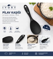 IVORY SİLİKON PİLAV KAŞIĞI (Karışık Renkli)