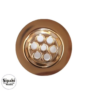 Sipahi Marble Altın Kaplama Lavabo Süzgeci