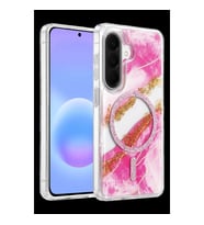 Onegif Samsung Galaxy A57 5g Lotus Simli Magsafe Kapak - Pembe