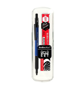 Scrikss Graph-X Versatil Kalem 3'lü Set 0.5mm MAVİ 