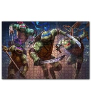 Cakapuzzle Genç Mutant Ninca Kablumbağalar Görseli  Puzzle Yapboz MDF (Ahşap) (120 Parça)