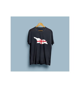 Oversize Georgia / Gürcistan Tasarım unisex T-shirt