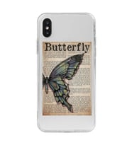 Iphone X ve XS Uyumlu Butterfly Tasarımlı Şeffaf Telefon Kılıfı