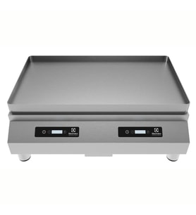 Electrolux Professional E4IREEO Plug-ın Inductıon Grıddle, Crosswıse, Staınless Steel Smooth Plate, 6000w ,602407
