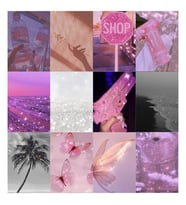 Orora Parıltılı Glitter Soft Pinky White Poster Duvar Kağıdı Seti-12li-230g-A5