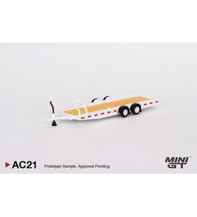 Mini GT Car Hauler Trailer Type C White AC21 (Çok Renkli)