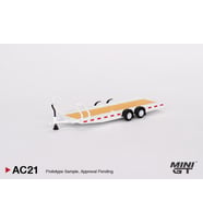 Mini GT Car Hauler Trailer Type C White AC21 (Çok Renkli)