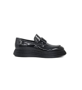Luciano Bellini C22805-2 Erkek Loafer Ayakkabı - SİYAH RUGAN