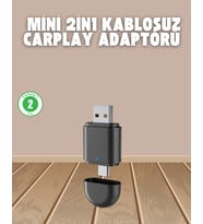 Northcity Kablosuz CarPlay Adaptörü – USB-A & Type-C Uyumlu, Tak-Çalışır, Wi-Fi 6 & BT 5.4 Hızlı Bağlantı Cihazı