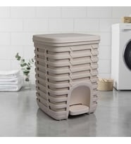 PALM KARE PEDALLI ÇÖP 9 LT BEJ-100281