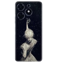 Spark 10 Pro Kılıf Resimli Desenli Baskılı Silikon Star Woman 1332