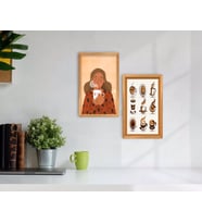 BK Home Coffee Tasarımlı Dekoratif 2'li Retro Ahşap Tablo-8