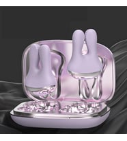 Özel magaza Hande Rabbit Pods Titreşimli Göğüs Ucu Kıskacı Şarjlı