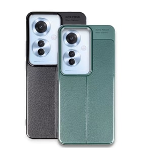 Oppo Reno 11f Kılıf Auto Focus Kapak - Koyu Yeşil