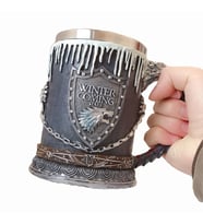 Game Of Thrones Stark Kupa  3d Oyma Paslanmaz Çelik Kupa