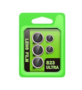 Samsung Galaxy S23 Ultra Raze Metal Kamera Lens - Lila