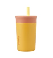 Owala 12 oz 355 ml Çelik Termos Suluk – Vakumlu Sızdırmaz Çocuk Okul Matara 355 ml (Sarı-Ekru)