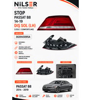 Volkswagen Passat B8 Stop Sol Dış 14-19 Comfortline Ledli