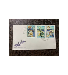 CUBA KÜBA İLK GÜN ZARFI 1986 XXV. ANİV. DEL PRİMER EN EL ESPACİO UZAY UYDU TEMALI FDC