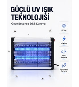 Elektrikli UV Böcek ve Sivrisinek Öldürücü Restoran, Kafe ve Ev Kullanımına Uygun
