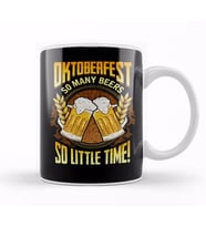 Oktoberfest So Many Beers So Little Time Drinking Kupa Bardak Porselen
