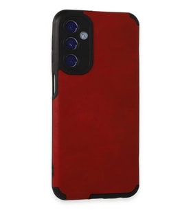 Newface Samsung Galaxy M34 5G Kılıf Loop Deri Silikon - Kırmızı