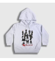 Presmono Unisex Çocuk Beyaz Gang Anime Tokyo Revengers Kapüşonlu Sweatshirt 241101tt