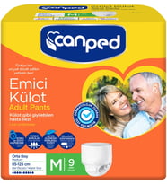 Canped Emici Külot Hasta Bezi M-Orta (İç Adet 9) Tekli Pk