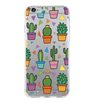 PrintiFy Apple  iPhone 6 ile Uyumlu 1mm Slim Fit Water Color 4 Baskılı Şeffaf  Kılıf