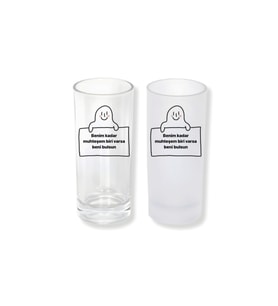 Ghostbastır Design Muhteşem Biri Buzlu / Buzsuz Seçenekli Rakı Bardağı – 1 Adet Şık Sunum Bardağı 0128