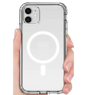 Iphone 11-12-pro  Görünümlü Uyumlu MAGSAFE Özellikli Darbe Önleyici Şeffaf Silikon Kılıf