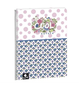 Busquets Cool Nature Çizgili A4 Spiralli Defter 80 Yaprak 5105309540