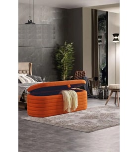 Most Line Sandıklı Bench Bukle Kumaş (Evinize Teslim) (Tarçın)
