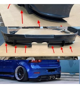 VW Golf 5 R32 Tampon Flap Flaplar Splitter Bıçak