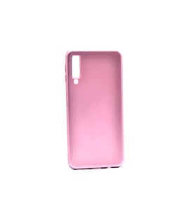 Samsung Galaxy A7 2018 Uyumlu Kılıf Zore Premier Silikon Kapak (Rose Gold Altın)