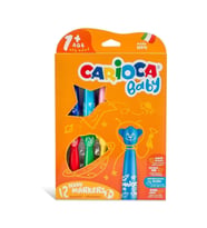 Carioca Keçeli Boya Kalemi Teddy Jumbo Bebek Süper Yıkanabilir 12 Li (Karışık)