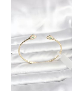 Pirinç Gold Renk Yılan Model Bileklik - TJ-BB8088