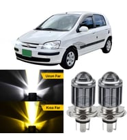 Hyundai Getz 2002–2011 Uyumlu Mercekli Far Ampulü Led Xenon Sarı-Beyaz Far Şimşek Etkili Uzun Kısa