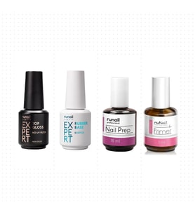 Fontenay RUNAİL UVFiltresiz TopCoat 18ml+Rubber Base Scotch 18ml+Nail Prep 15ml+Non-Acid Primer 15ml