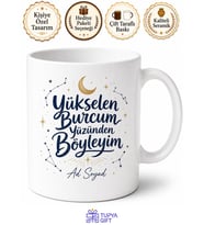Yükselen Burcum Yüzünden Böyleyim Esprili Astroloji Kupa Bardak Hediye